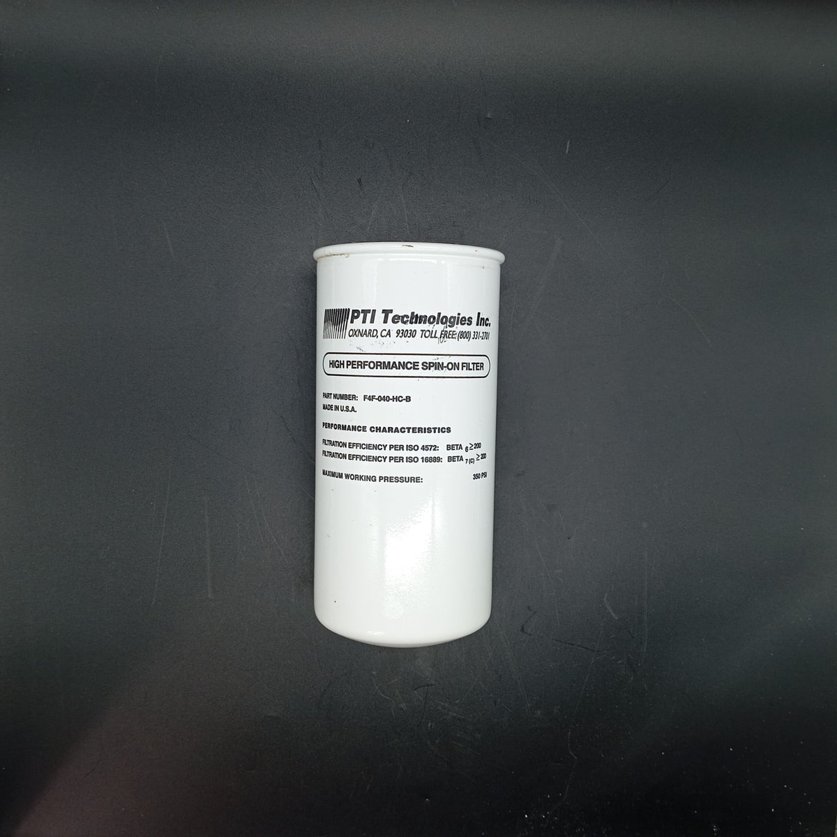 Pti Technologies - Filter - F4F-040-Hc-B